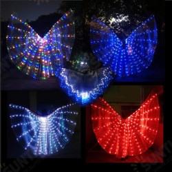 LED Isis Wings Night Light Glow Up Lamp Costume Belly Dance Egyptian Club Show With Stick LED Isis Wings Night Light Glow Up Lamp Costume Belly Dance Egyptian Club Show With Stick