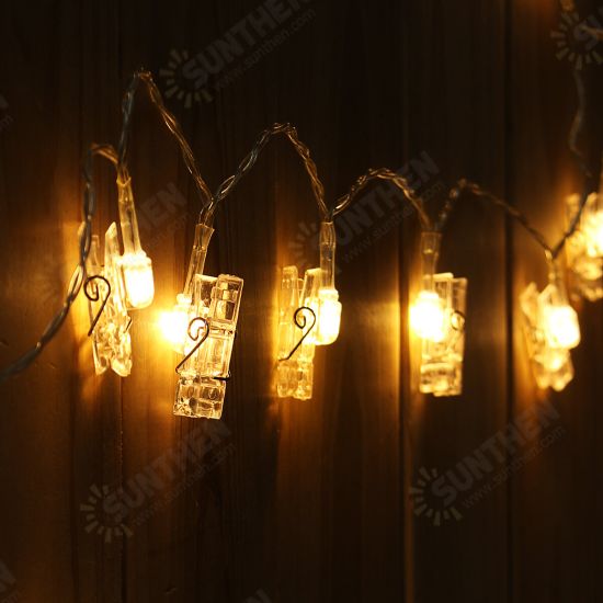 LED Photo Clip Light 10/20/30/40LED Home Decor Holiday Decor String Lights For Bedding Wedding Festival