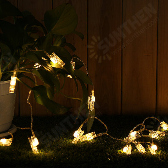 LED Photo Clip Light 10/20/30/40LED Home Decor Holiday Decor String Lights For Bedding Wedding Festival