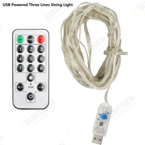 LED String Light Remote Control USB 10M 100LED for Christmas Festival Wedding Party Garland Decor