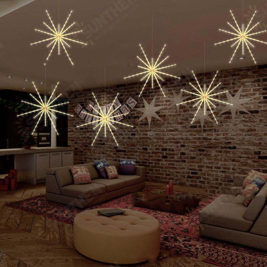 LED String Lights Hanging Starburst Lamp DIY Firework Stream Lights Christmas Garland Festival Decor Remote Twinkle Lights LED String Lights Hanging Starburst Lamp DIY Firework Stream Lights Christmas Garland Festival Decor Remote Twinkle Lights