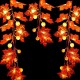 LED String Lights Maple Leaves Garland LED Fairy Lights for Christmas Decoration Halloween Pumpkin Holiday Party