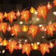 LED String Lights Maple Leaves Garland LED Fairy Lights for Christmas Decoration Halloween Pumpkin Holiday Party