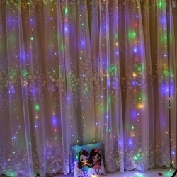3M*3M USB 15W IP67 8 Modes Remote Control 300 LED Curtain Fairy String Holiday Light DC5V 3M*3M USB 15W IP67 8 Modes Remote Control 300 LED Curtain Fairy String Holiday Light DC5V