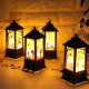 Battery Powered Hanging Lantern Holiday Light Pumpkin Flame Lamp for Halloween Decor DC4.5V