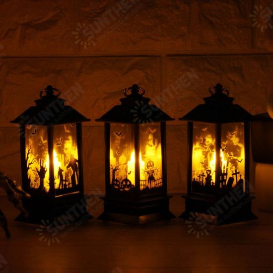 Battery Powered Hanging Lantern Holiday Light Pumpkin Flame Lamp for Halloween Decor DC4.5V Battery Powered Hanging Lantern Holiday Light Pumpkin Flame Lamp for Halloween Decor DC4.5V