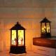 Battery Powered Hanging Lantern Holiday Light Pumpkin Flame Lamp for Halloween Decor DC4.5V