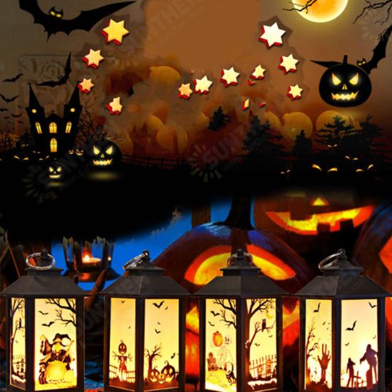 Battery Powered Hanging Lantern Holiday Light Pumpkin Flame Lamp for Halloween Decor DC4.5V Battery Powered Hanging Lantern Holiday Light Pumpkin Flame Lamp for Halloween Decor DC4.5V