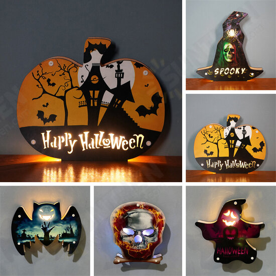 Lights Decorative Led Lights Lamp Night Light Bat Pumpkin Ghost Skull Light