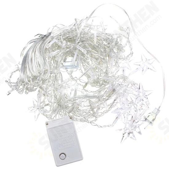 Multi 3.5M 100SMD Five-Pointed Star LED String Curtain Lights Christmas Lights Xmas Wedding Decor 110V Multi 3.5M 100SMD Five-Pointed Star LED String Curtain Lights Christmas Lights Xmas Wedding Decor 110V