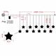 Multi 3.5M 100SMD Five-Pointed Star LED String Curtain Lights Christmas Lights Xmas Wedding Decor 110V Multi 3.5M 100SMD Five-Pointed Star LED String Curtain Lights Christmas Lights Xmas Wedding Decor 110V