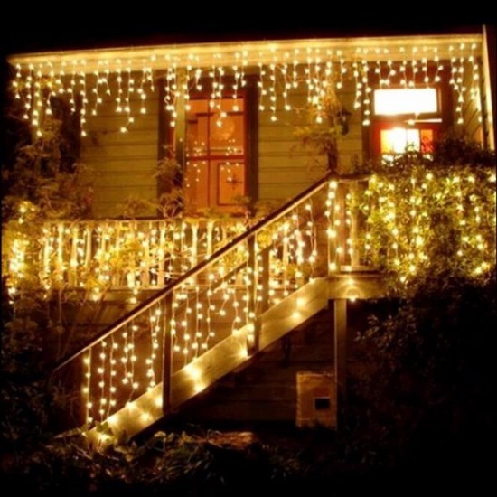 Multi 3.5M 100SMD Five-Pointed Star LED String Curtain Lights Christmas Lights Xmas Wedding Decor 110V