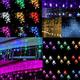 Multi 3.5M 100SMD Five-Pointed Star LED String Curtain Lights Xmas Wedding Decor 220V