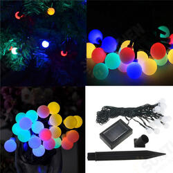 Multi-Color Solar Power 20LED Light Fairy String Lamp Garden Xmas Wedding Decoration Multi-Color Solar Power 20LED Light Fairy String Lamp Garden Xmas Wedding Decoration