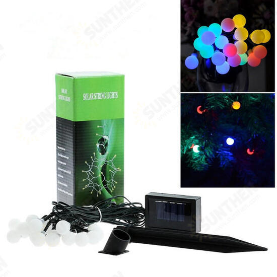 Multi-Color Solar Power 20LED Light Fairy String Lamp Garden Xmas Wedding Decoration Multi-Color Solar Power 20LED Light Fairy String Lamp Garden Xmas Wedding Decoration