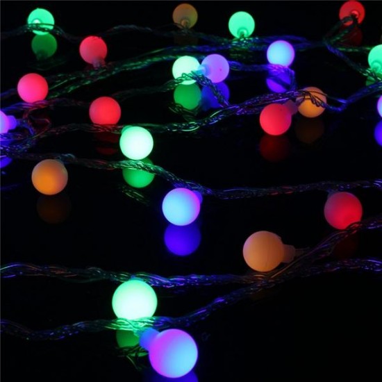 New 20m 200 LED Colourful Ball String Fairy Light Wedding Party Christmas Garden Decor