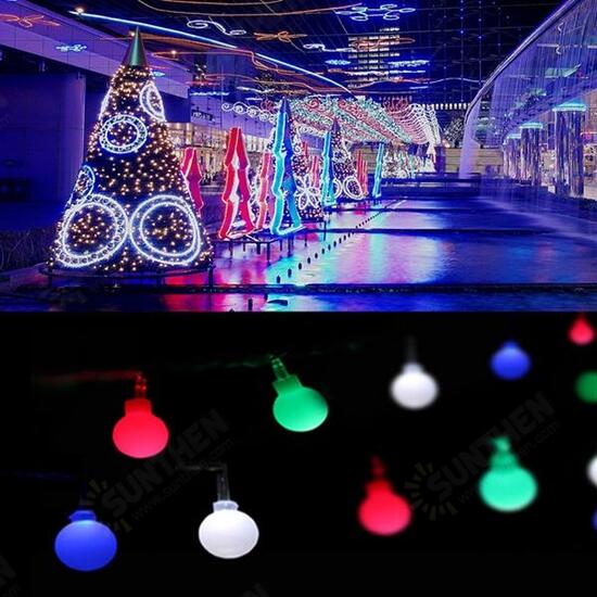 New 20m 200 LED Colourful Ball String Fairy Light Wedding Party Christmas Garden Decor