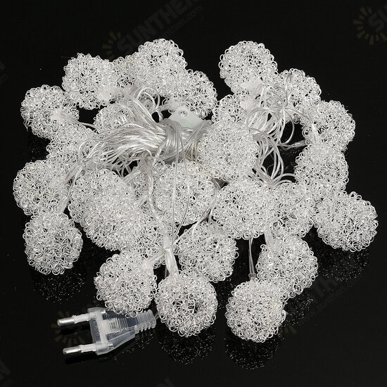 Outdooors Metal Wire Ball String HoliDay Light Xmas Party Christmas Wedding Decor