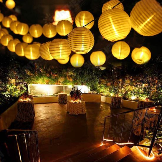 Outdoor Lantern Solar String Fairy Lights 10/20/30 LED For Party Wedding Decor