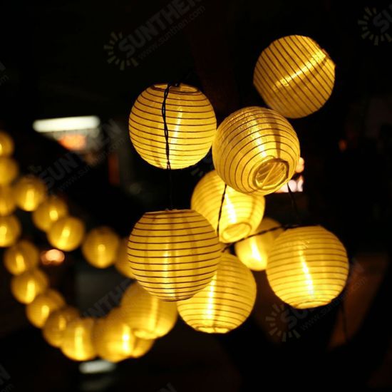 Outdoor Lantern Solar String Fairy Lights 10/20/30 LED For Party Wedding Decor