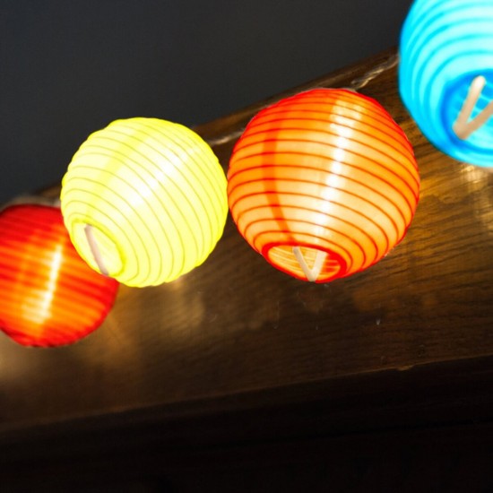 Outdoor Lantern Solar String Fairy Lights 10/20/30 LED For Party Wedding Decor