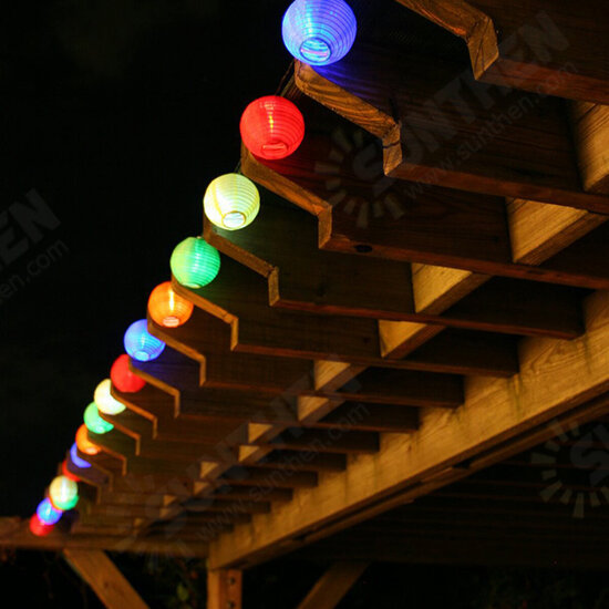 Outdoor Lantern Solar String Fairy Lights 10/20/30 LED For Party Wedding Decor