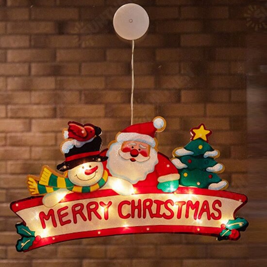 Santa Claus LED Suction Cup Window Hanging Light Christmas Atmosphere Scene Festival Decorative Lamp Christmas Decorations Clearance Christmas Lights