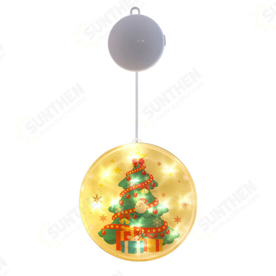 Santa Claus Snowman Elk Merry Christmas Tree Window Hanging Battery Powered LED Night Light for Holiday Home Decor Santa Claus Snowman Elk Merry Christmas Tree Window Hanging Battery Powered LED Night Light for Holiday Home Decor