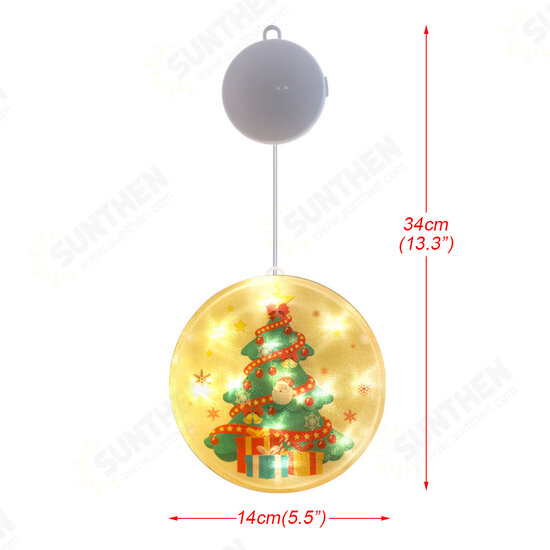 Santa Claus Snowman Elk Merry Christmas Tree Window Hanging Battery Powered LED Night Light for Holiday Home Decor Santa Claus Snowman Elk Merry Christmas Tree Window Hanging Battery Powered LED Night Light for Holiday Home Decor
