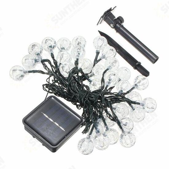 Solar 30 LED Outdoor Waterproof Party String Fairy Light Festival Ambience Lights