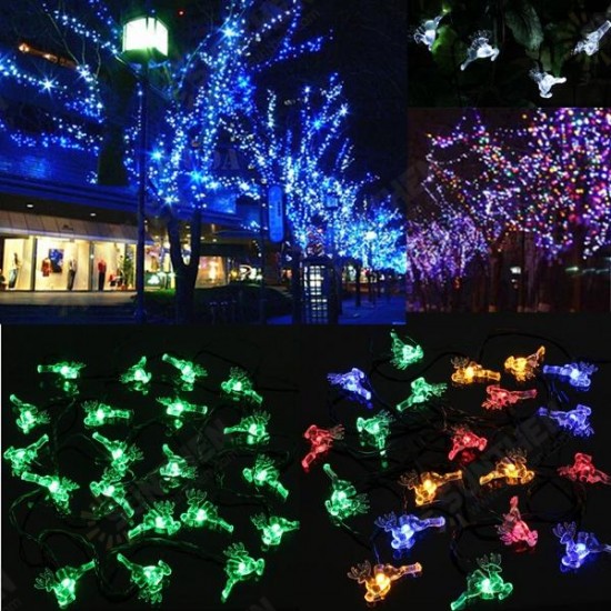 Solar Power 20 LED String Strip Lights Party Wedding Outdoor Tree Decor Lamp 5M