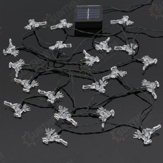 Solar Power 20 LED String Strip Lights Party Wedding Outdoor Tree Decor Lamp 5M