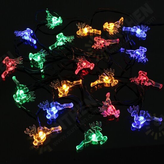 Solar Power 20 LED String Strip Lights Party Wedding Outdoor Tree Decor Lamp 5M