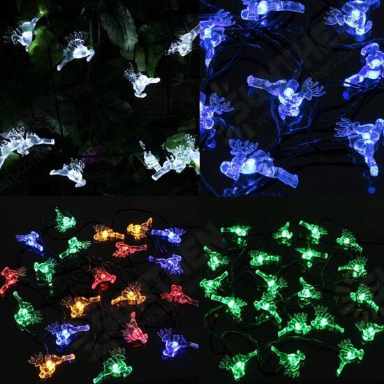 Solar Power 20 LED String Strip Lights Party Wedding Outdoor Tree Decor Lamp 5M