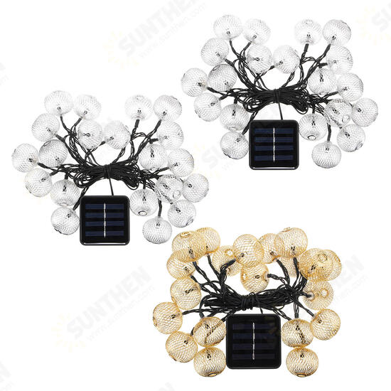 Solar Power 4.5m 20LED Waterproof Fairy Holiday Light String Garden Wedding Party Christmas Decor