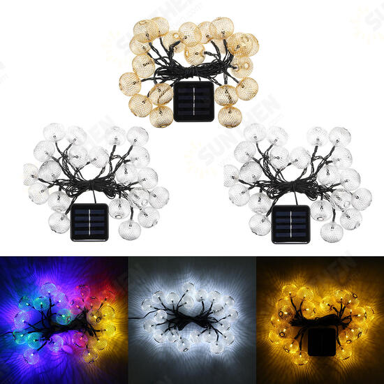 Solar Power 4.5m 20LED Waterproof Fairy Holiday Light String Garden Wedding Party Christmas Decor