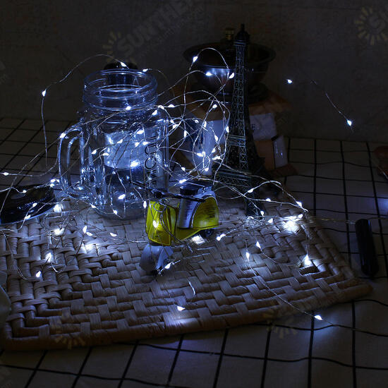 Solar Powered 100 LED Christmas Tree Fairy String Wedding Party Light Warm White Pure White Lamp Solar Powered 100 LED Christmas Tree Fairy String Wedding Party Light Warm White Pure White Lamp