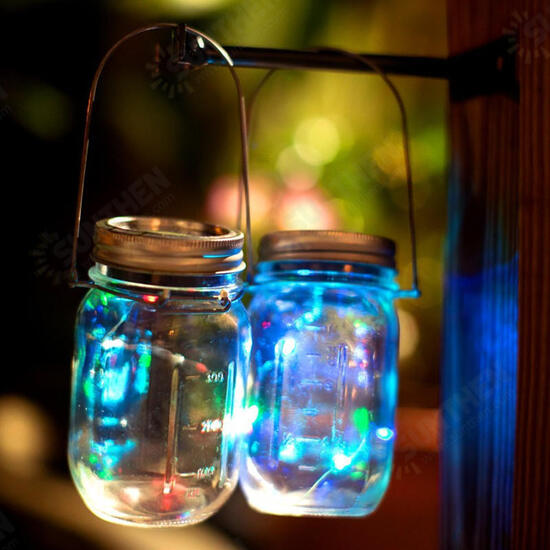 Solar Powered 1M 10LEDs Mason Jar Lid Insert Fairy String Light for Garden Christmas Party Solar Powered 1M 10LEDs Mason Jar Lid Insert Fairy String Light for Garden Christmas Party