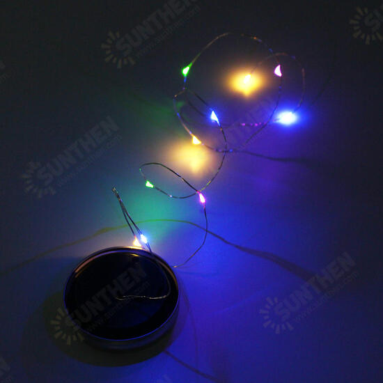 Solar Powered 1M 10LEDs Mason Jar Lid Insert Fairy String Light for Garden Christmas Party Solar Powered 1M 10LEDs Mason Jar Lid Insert Fairy String Light for Garden Christmas Party