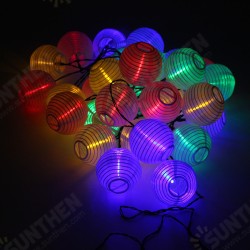 Solar Powered 30LED Fairy String Light White Shell Lantern Xmas Wedding Garden Lamp Solar Powered 30LED Fairy String Light White Shell Lantern Xmas Wedding Garden Lamp