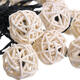 Solar Powered 5M 20LEDs Multicolor Rattan Ball String Light For Wedding Party