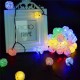 Solar Powered 5M 20LEDs Multicolor Rattan Ball String Light For Wedding Party