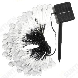 Solar Powered Outdoor 50 LED Droplet Fairy String Light Wedding Christmas Party Home Decor Lamp DC3V Solar Powered Outdoor 50 LED Droplet Fairy String Light Wedding Christmas Party Home Decor Lamp DC3V