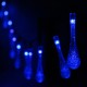 Solar Powered Outdoor 50 LED Droplet Fairy String Light Wedding Christmas Party Home Decor Lamp DC3V