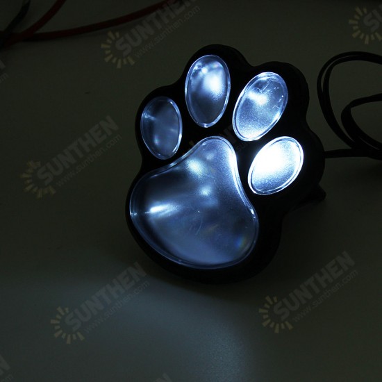 Solar Powered Pure White 4 Dog Animal Paw Print Outdoor LED Fairy String Lights for Garden Solar Powered Pure White 4 Dog Animal Paw Print Outdoor LED Fairy String Lights for Garden