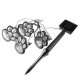 Solar Powered Pure White 4 Dog Animal Paw Print Outdoor LED Fairy String Lights for Garden Solar Powered Pure White 4 Dog Animal Paw Print Outdoor LED Fairy String Lights for Garden