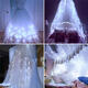 Solar Powered Waterproof Two Installations 300 LEDs Fairy Curtain String Light For Christmas