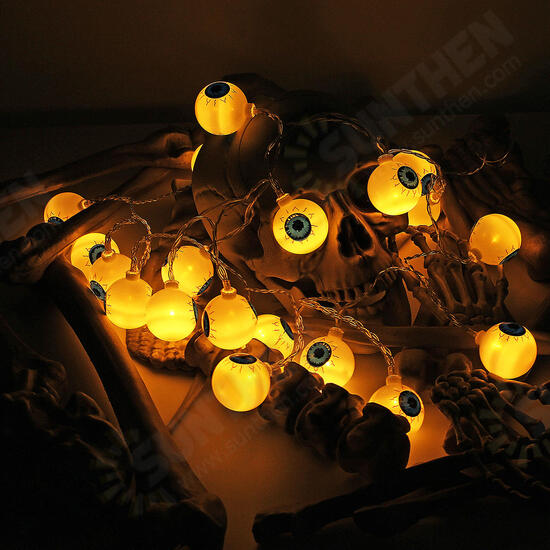 Specter Skeleton Ghost Eyes Pattern Halloween LED String Light Holiday Funny Party Outdoor Indoor Decoration Specter Skeleton Ghost Eyes Pattern Halloween LED String Light Holiday Funny Party Outdoor Indoor Decoration