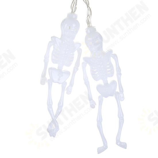 Specter Skeleton Ghost Eyes Pattern Halloween LED String Light Holiday Funny Party Outdoor Indoor Decoration