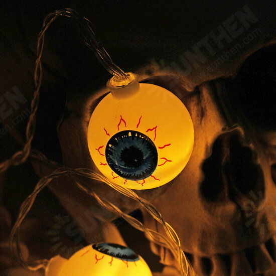 Specter Skeleton Ghost Eyes Pattern Halloween LED String Light Holiday Funny Party Outdoor Indoor Decoration Specter Skeleton Ghost Eyes Pattern Halloween LED String Light Holiday Funny Party Outdoor Indoor Decoration